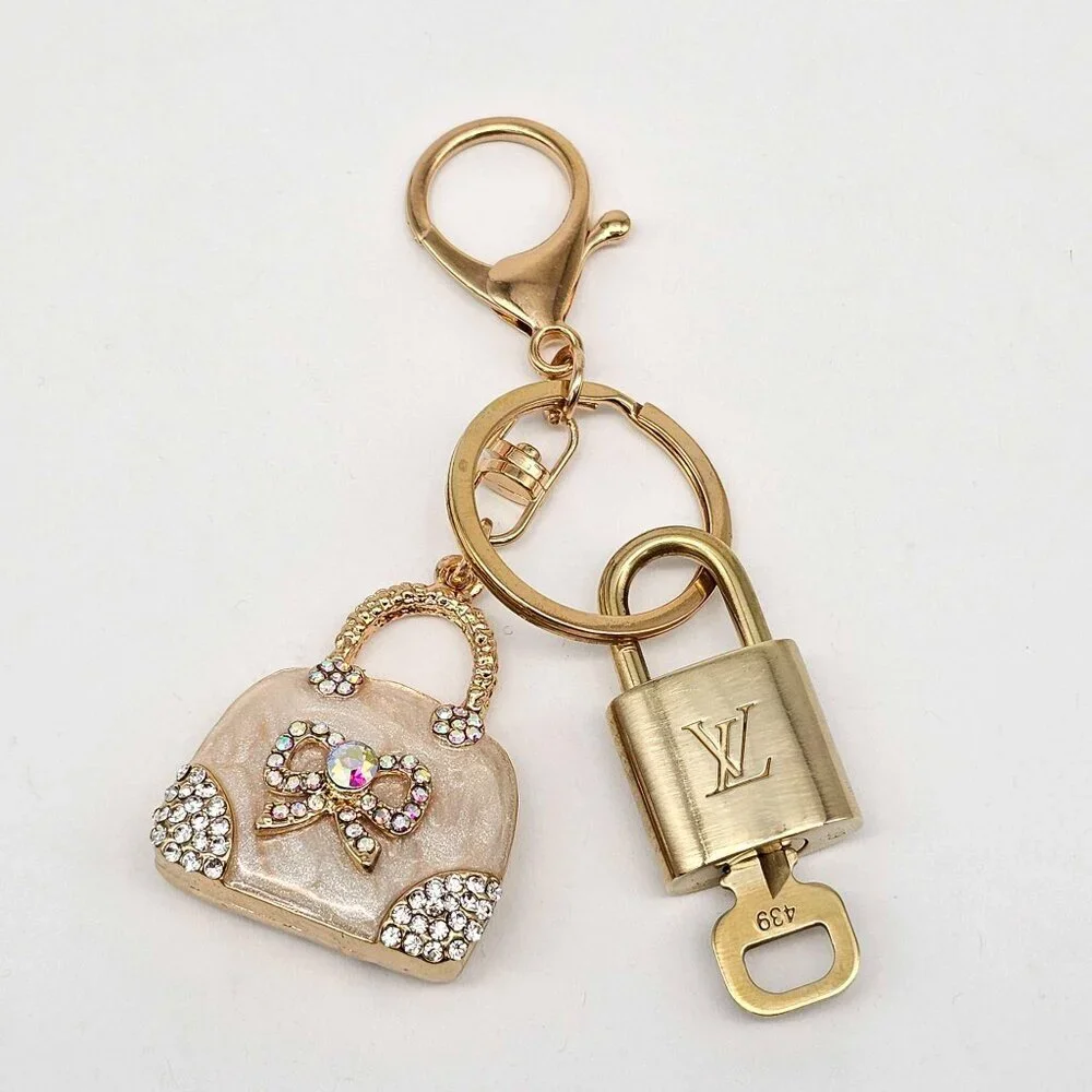 Authentic LV Gold Padlock 🔒Unbranded Bag Keychain Charm for Louis Vuitton Bags